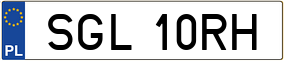 Trailer License Plate